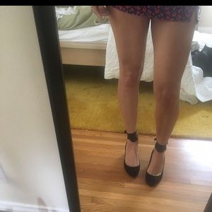 TABITHA SIMMONS Chloe Lace Up Pumps, Black/Chrome